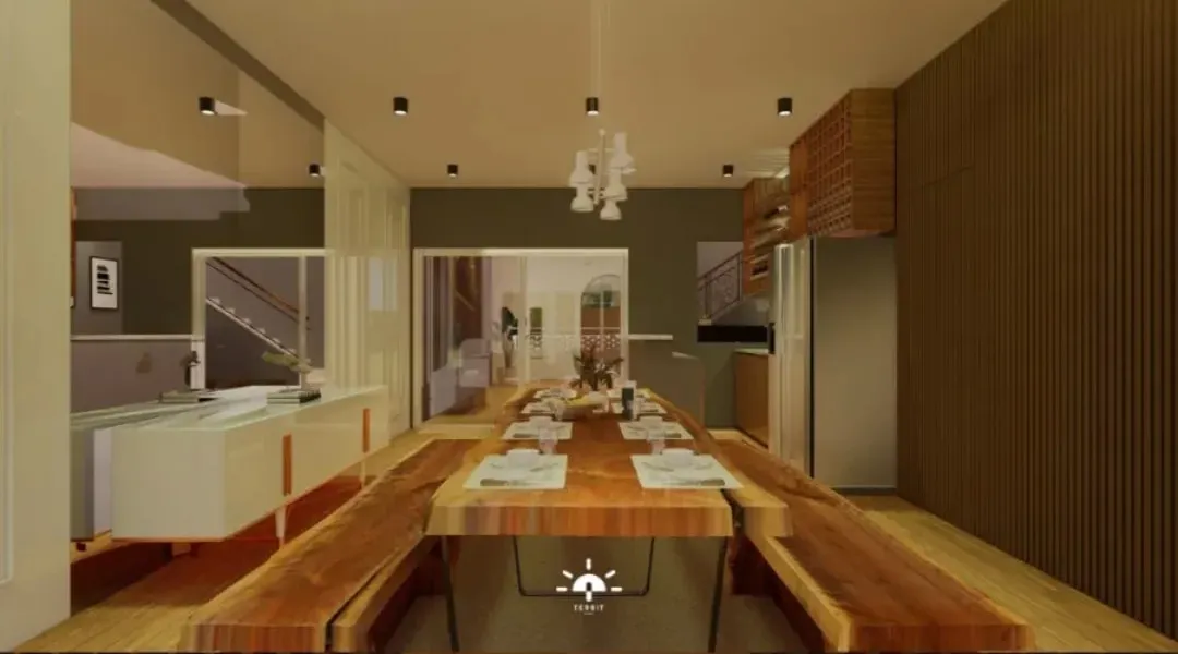Mediterania Boulevard — Ruang makan dan dapur