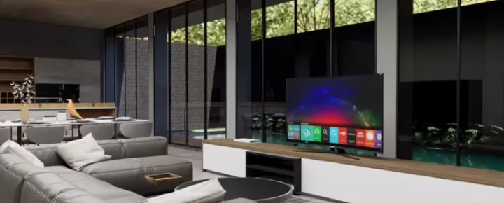 Mr. HD House — Ruang keluarga berdinding kaca